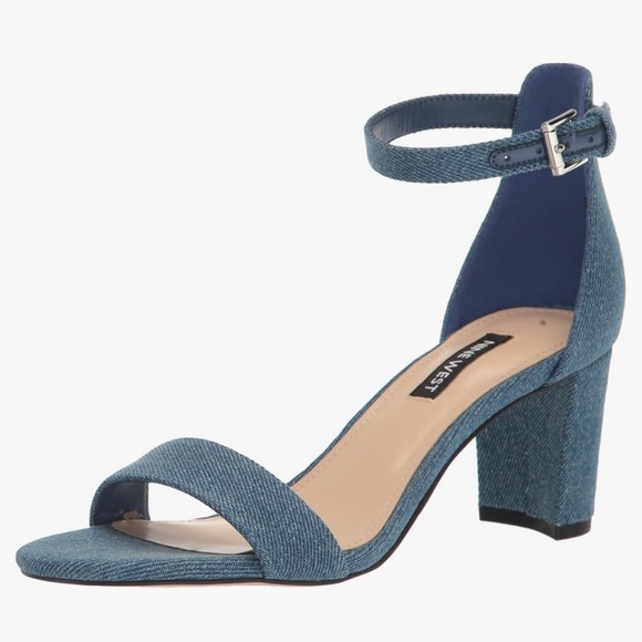 Nine West Women's jean sandals size 9 - Picture 1 of 7